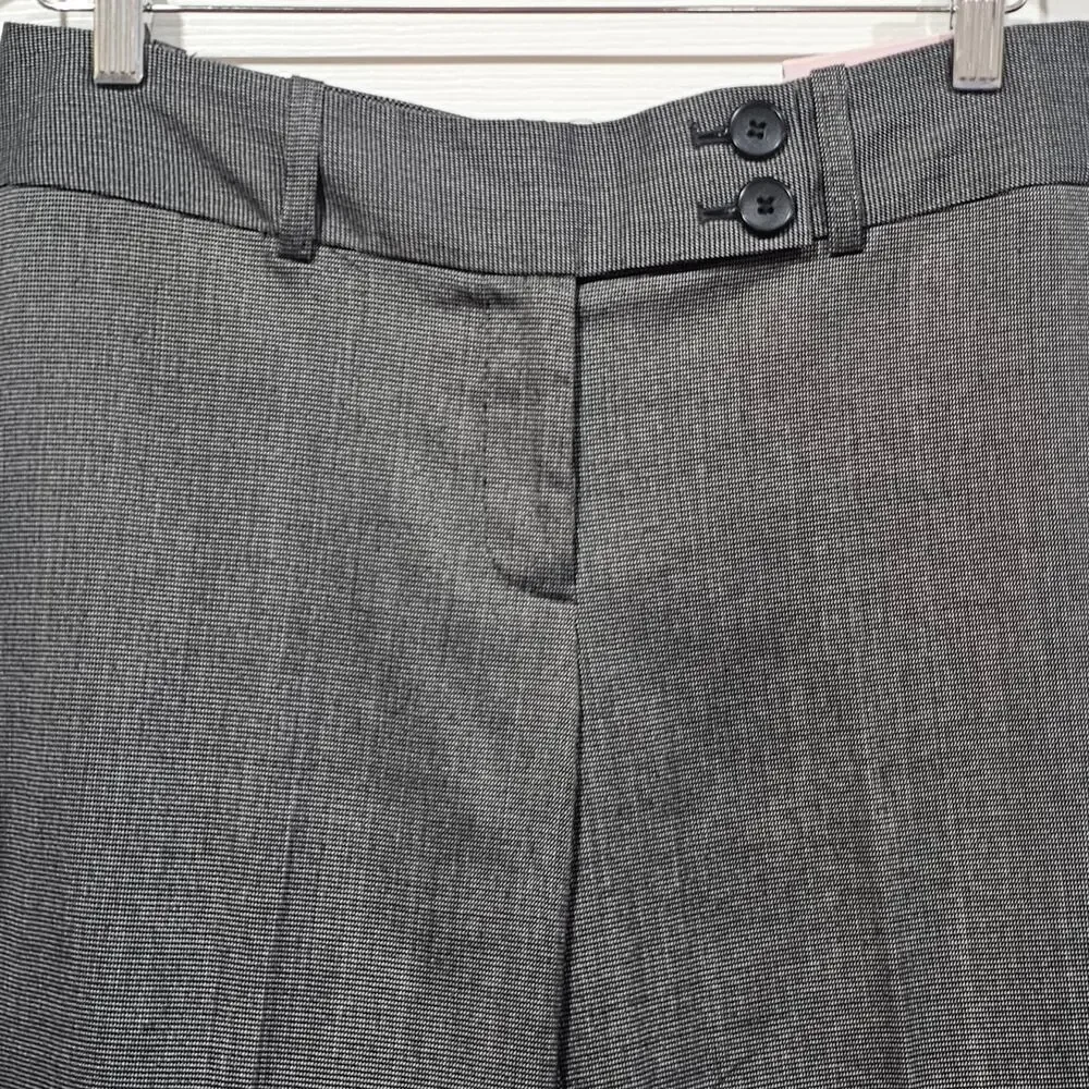 Ann Taylor Signature Wide Leg Career Pants 6P Gray Office Core Trouser - Picture 2 of 8